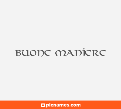 Buone Maniere